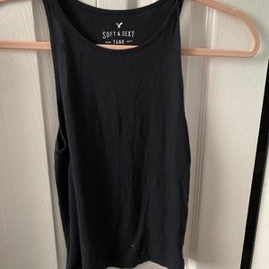 Plain cute black tank